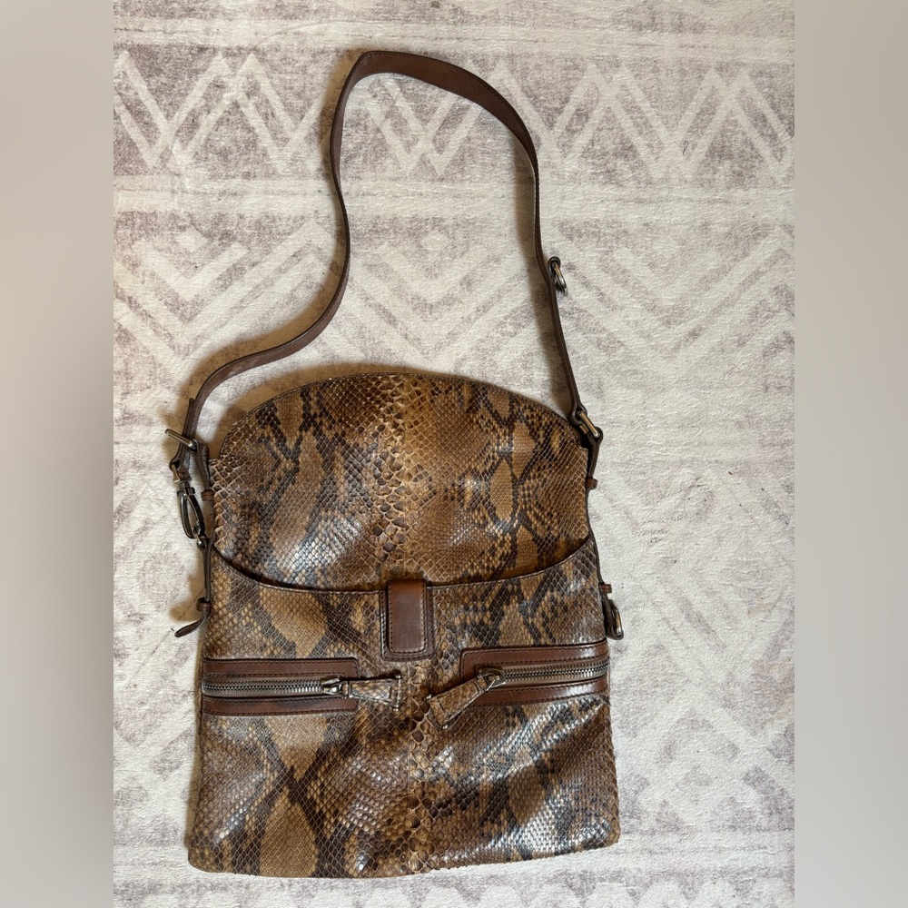Authentic Python Large Crossbody Bag - Picture 2 of 11